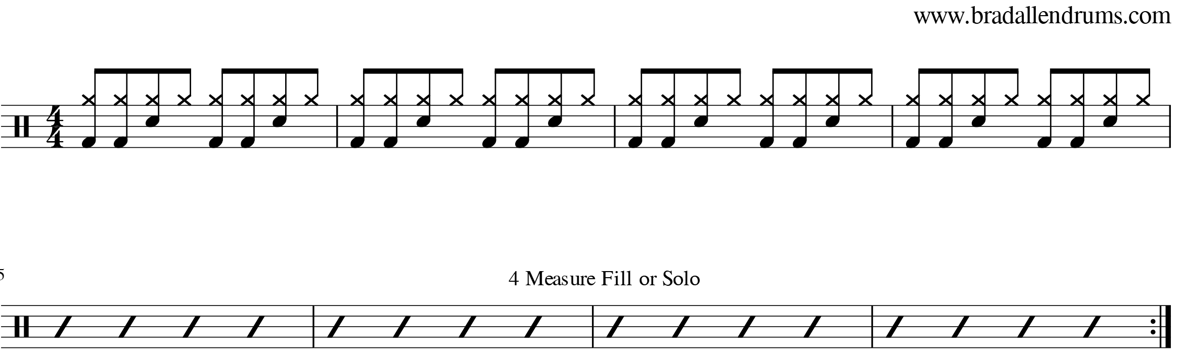 Four Measure Fills image